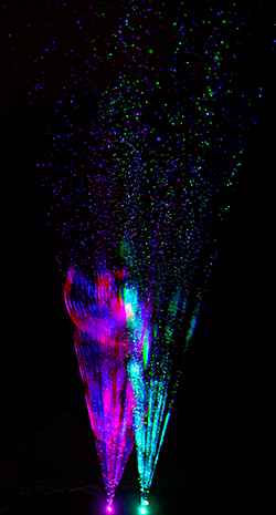 Vortex beams in the rain